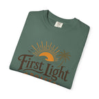 First Light Roast T-Shirt — Sunrise Coffee Logo Tee