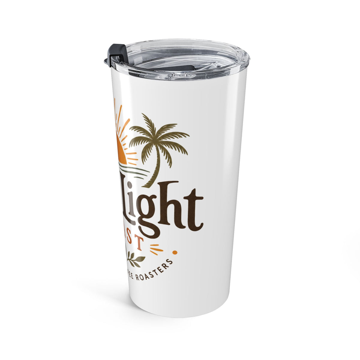 First Light Roasters 20oz Tumbler – Coastal Sunrise Coffee Travel Cup