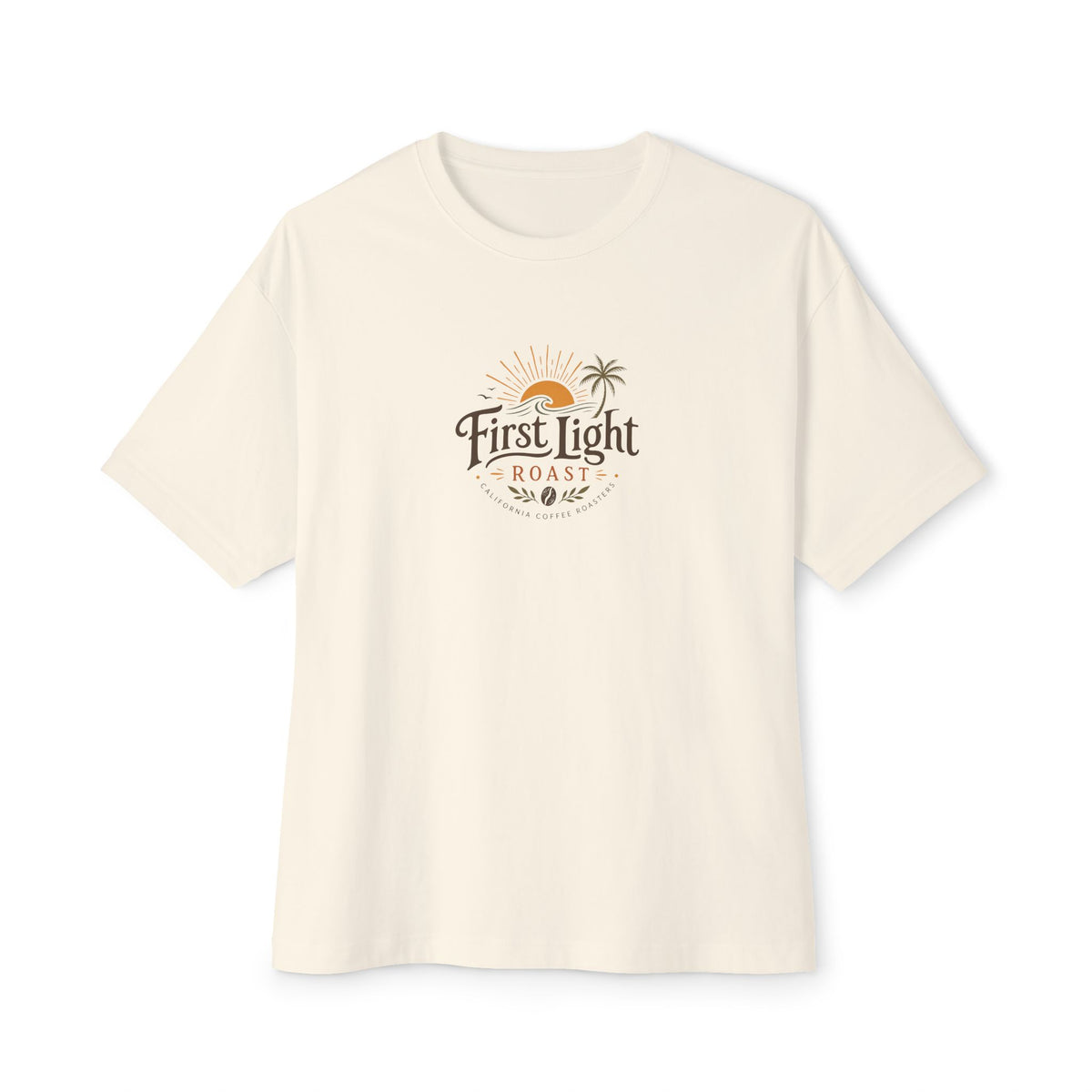 First Light Resort Tee — Oversized Boxy White T-Shirt