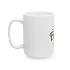 First Light Roast Ceramic Coffee Mug — Sunrise Beach Coffee Logo, 11oz & 15oz