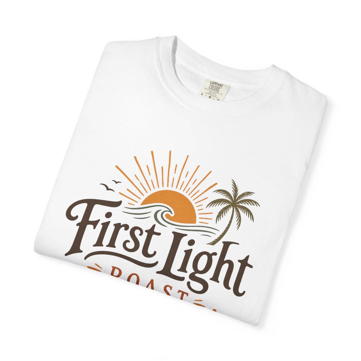 First Light Roast T-Shirt — Sunrise Coffee Logo Tee
