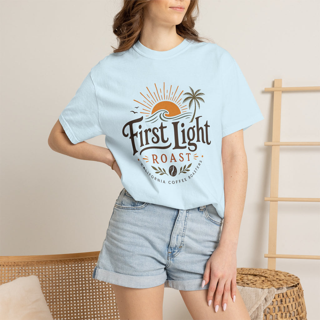 First Light Roast T-Shirt — Sunrise Coffee Logo Tee