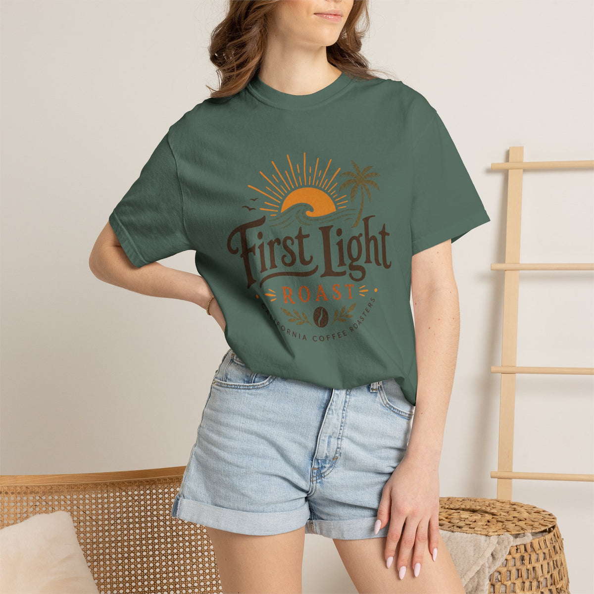 First Light Roast T-Shirt — Sunrise Coffee Logo Tee