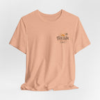 First Light Beach Tee — Retro Sunrise Logo T-Shirt