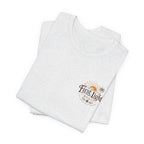 First Light Beach Tee — Retro Sunrise Logo T-Shirt