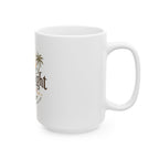 First Light Roast Ceramic Coffee Mug — Sunrise Beach Coffee Logo, 11oz & 15oz