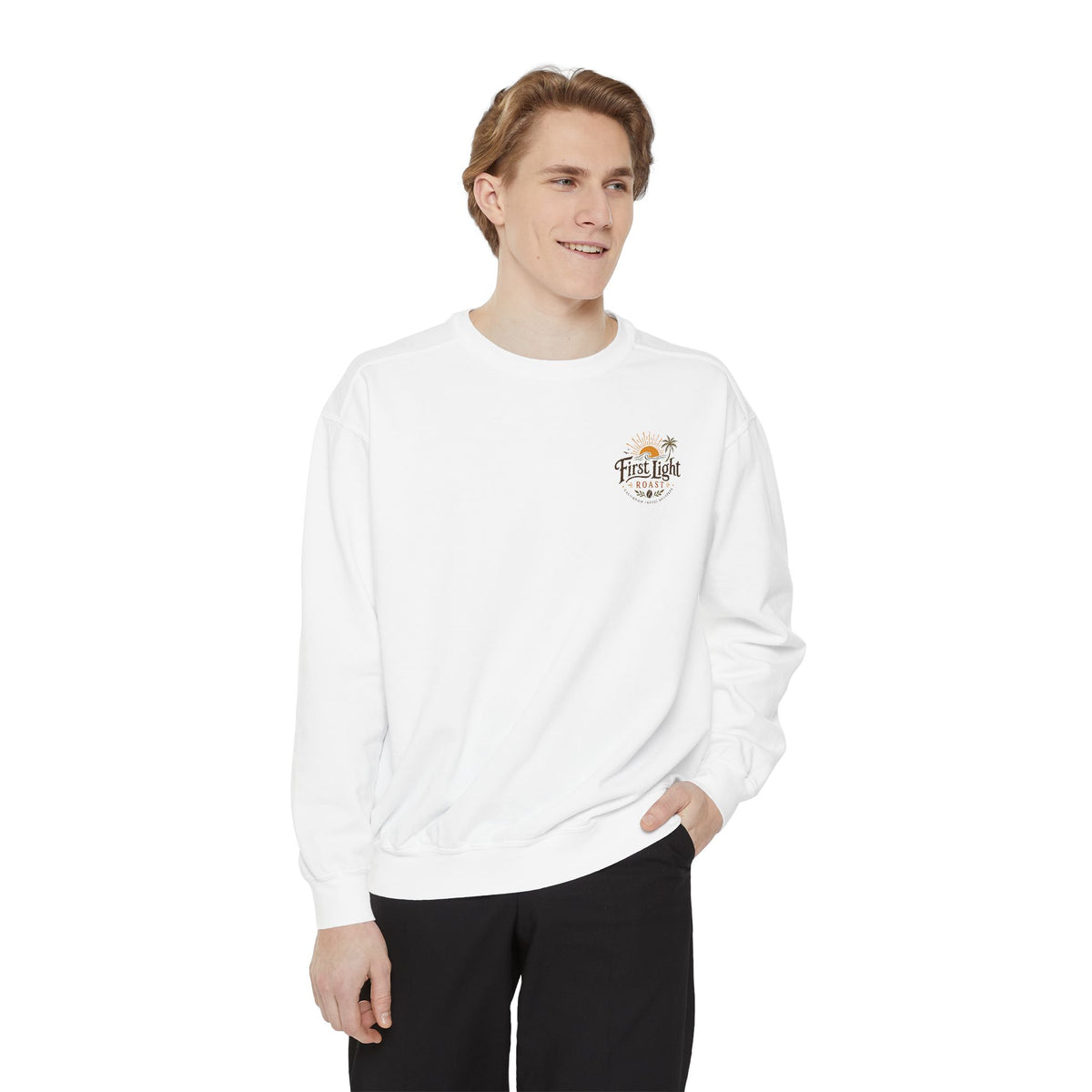 Sunrise First Light Sweatshirt — Cozy Inspirational Graphic Crewneck