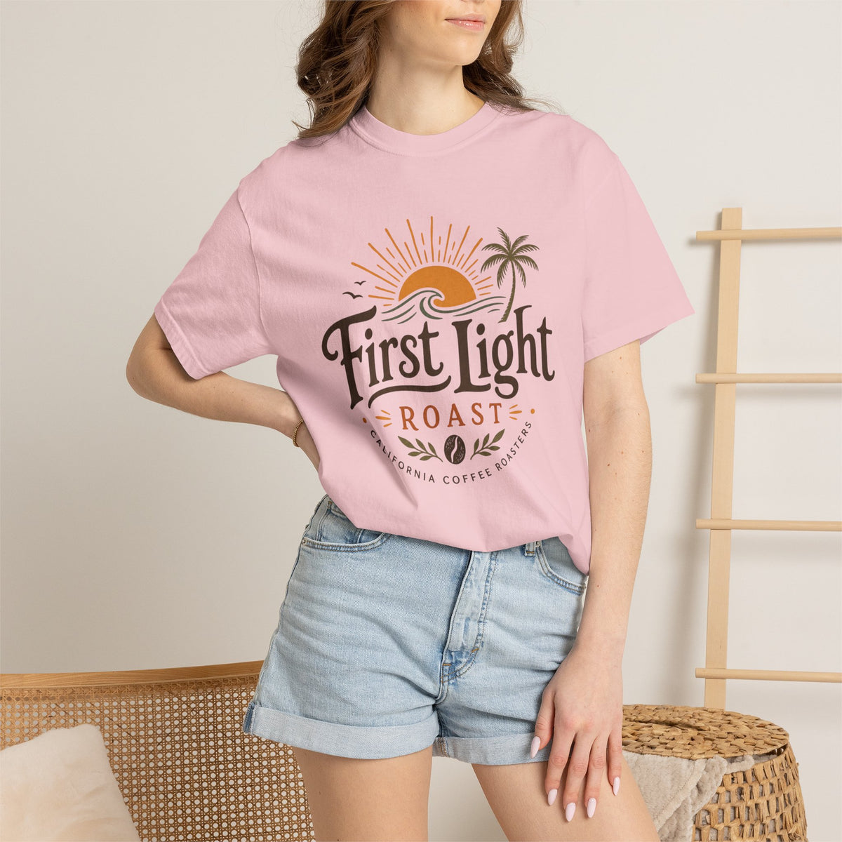 First Light Roast T-Shirt — Sunrise Coffee Logo Tee
