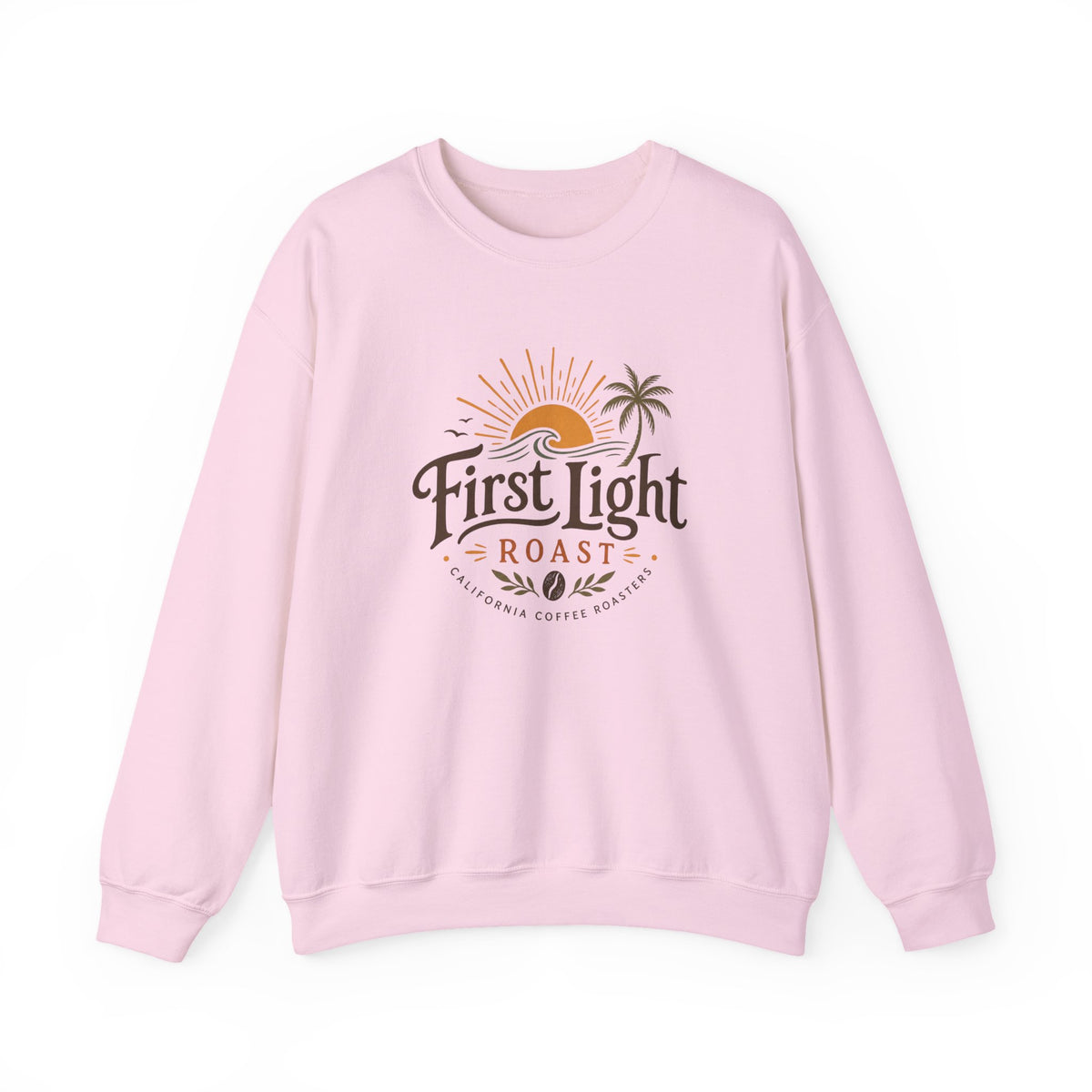 First Light Roast Crewneck Sweatshirt — Sunrise Coffee Logo Sweatshirt