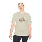 First Light Roast Coffee Tee — Sunrise Logo Moisture-Wicking Shirt