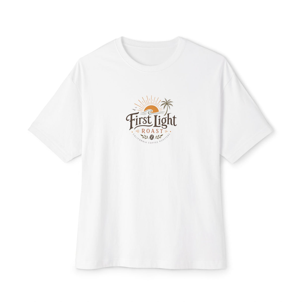 First Light Resort Tee — Oversized Boxy White T-Shirt